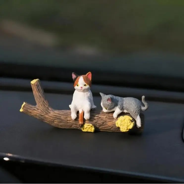 🎁Dernier jour ! 49 % de réduction !🐱Mini figurines de chats de bureau – Lot de 5 adorables chatons de dessin animé