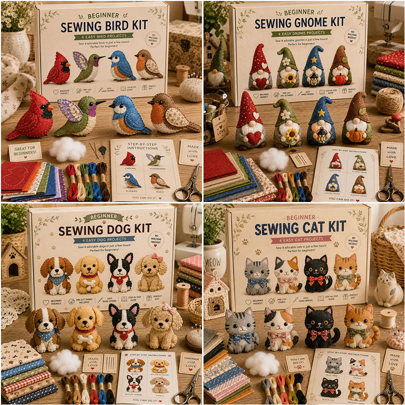 Déconnecte-toi, détends-toi et couds ton propre petit compagnon de poche ! 🧵✨🧸