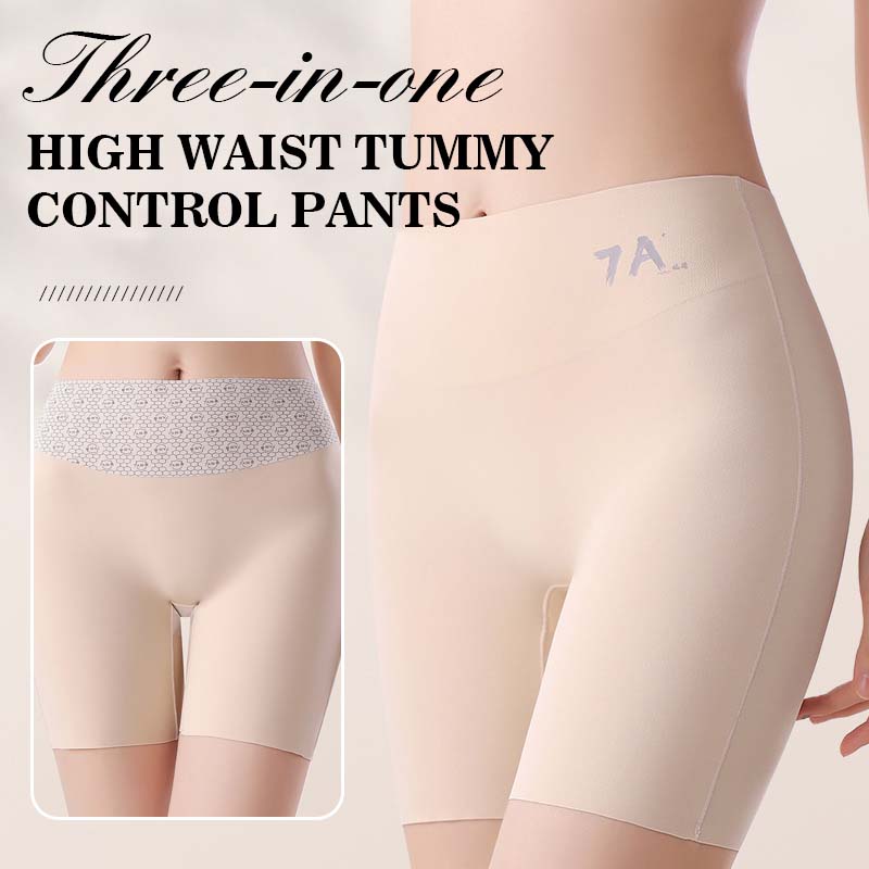 Pantalon trois-en-un à taille haute et effet gainant