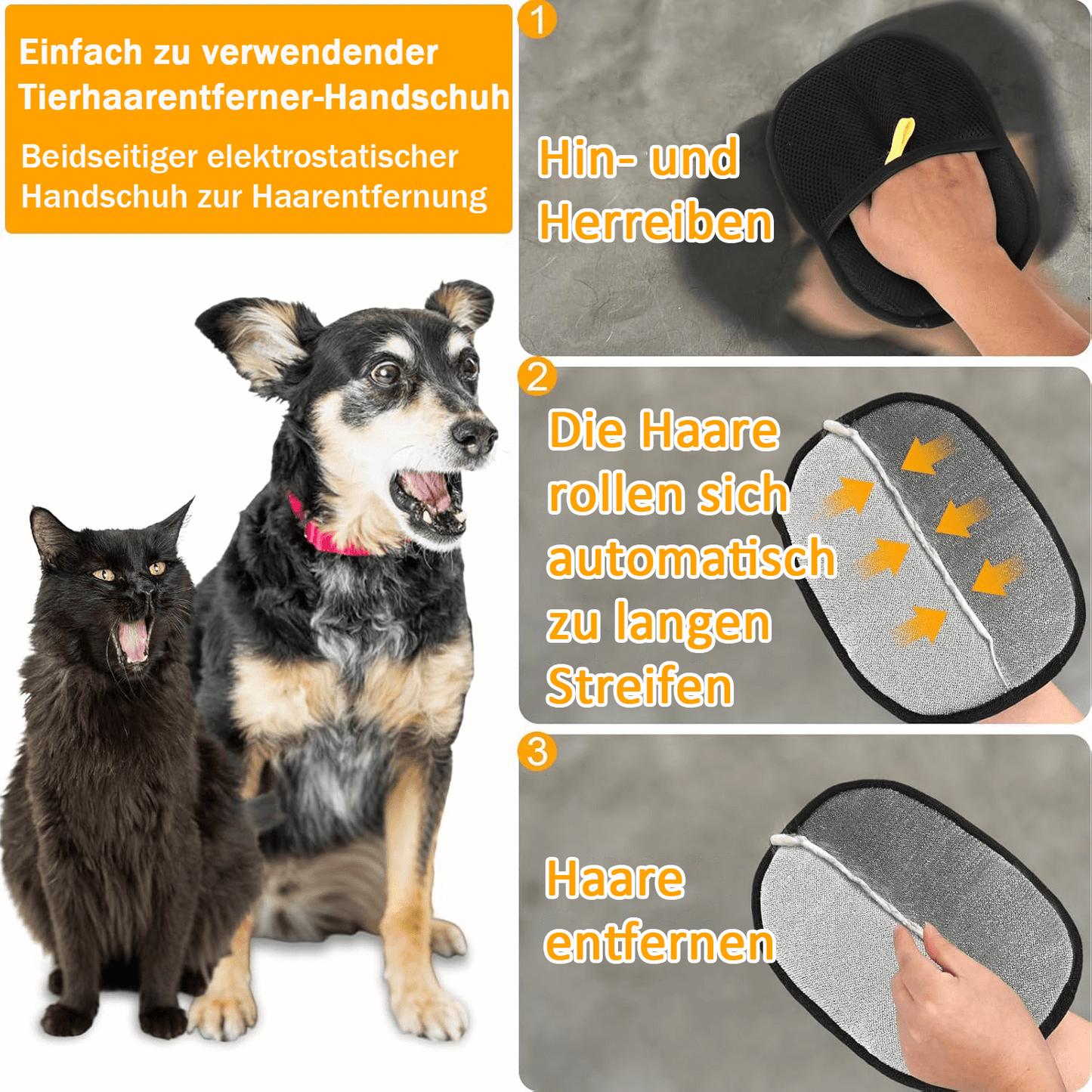 🔥Dernier jour 49% de réduction🔥Gants d'épilation pour animaux