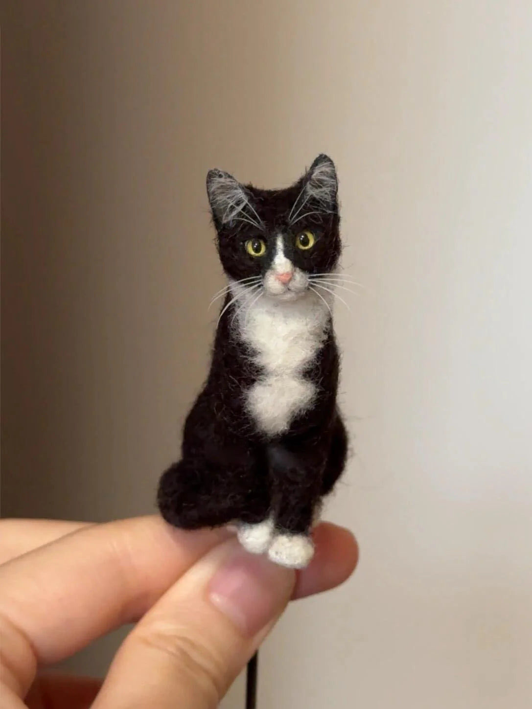 🔥DERNIER JOUR -49% -🐱💖Mini chat en laine feutrée/🐱💖Mini chat en feutre aiguillet