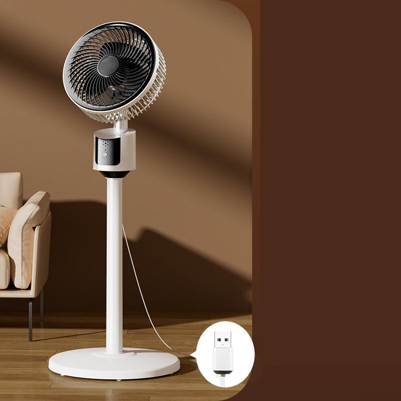 🔥Ventilateur de plancher d'écoulement d'air silencieux à économie d'énergie alimenté par USB🍃