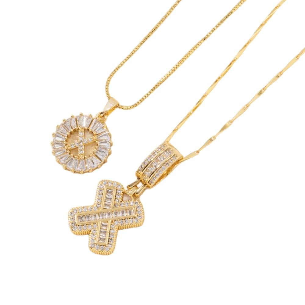 🎁Winter-Sonderangebot: 50 % Rabatt💖 Zweiteiliges Buchstaben-Anhänger-Set