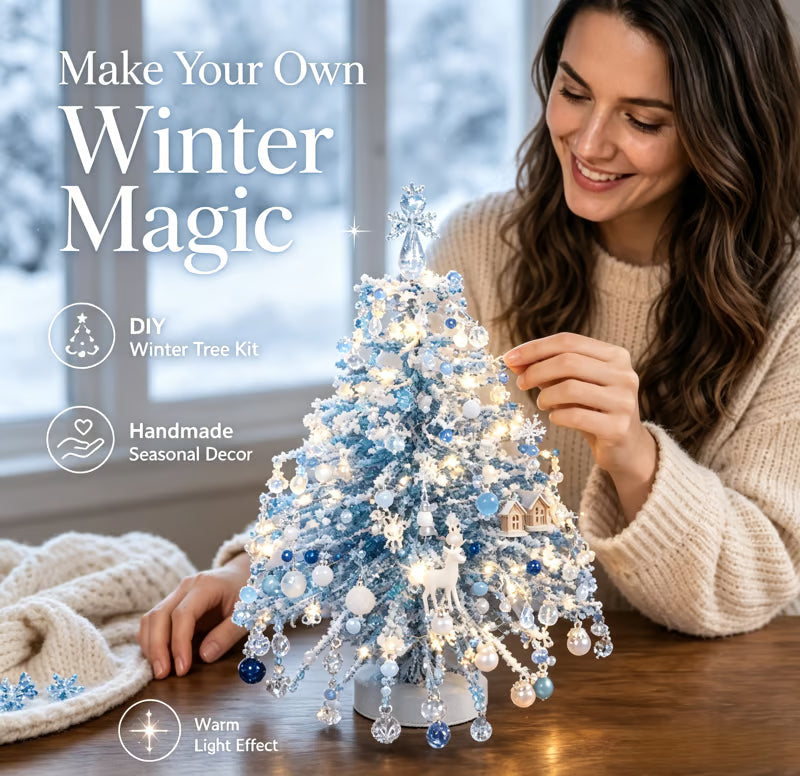🎄✨ Kit de bricolage pour sapin de Noël en perles – 🎅 Créez votre propre décoration de Noël étincelante