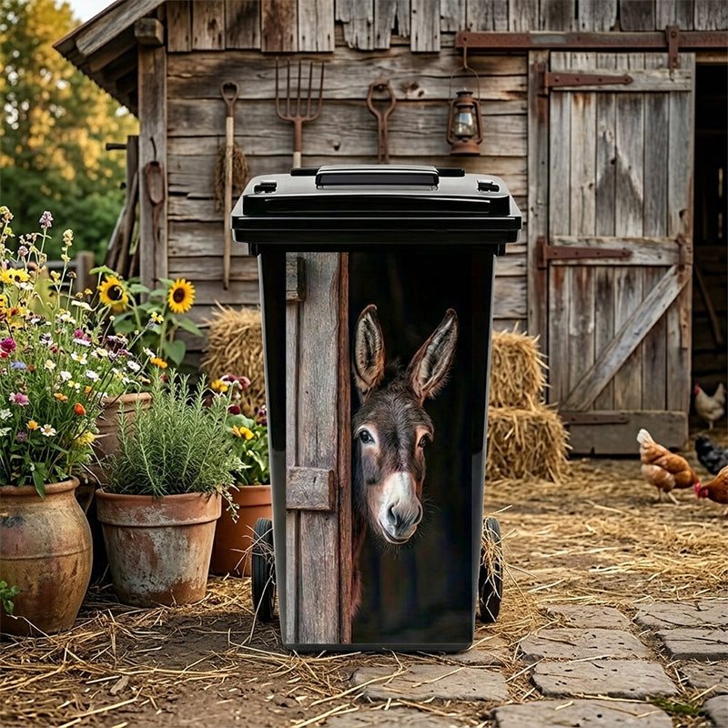 🐮Transformez votre poubelle à roulettes moche en une jolie décoration de jardin ! ✨