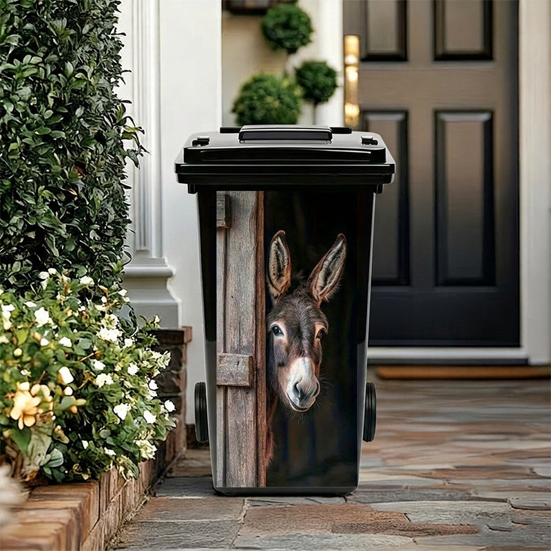 🐮Transformez votre poubelle à roulettes moche en une jolie décoration de jardin ! ✨