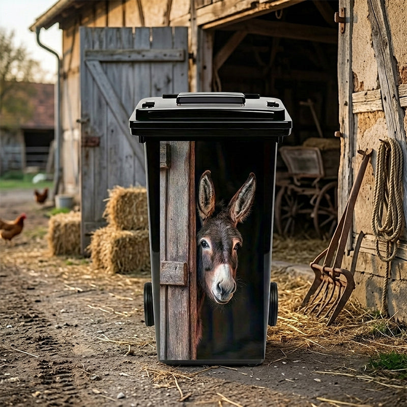 🐮Transformez votre poubelle à roulettes moche en une jolie décoration de jardin ! ✨