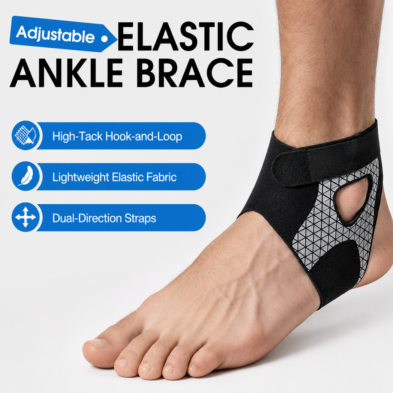 🏃‍♂️Chevillère élastique réglable – Retrouvez votre foulée et votre stabilité ! ✨