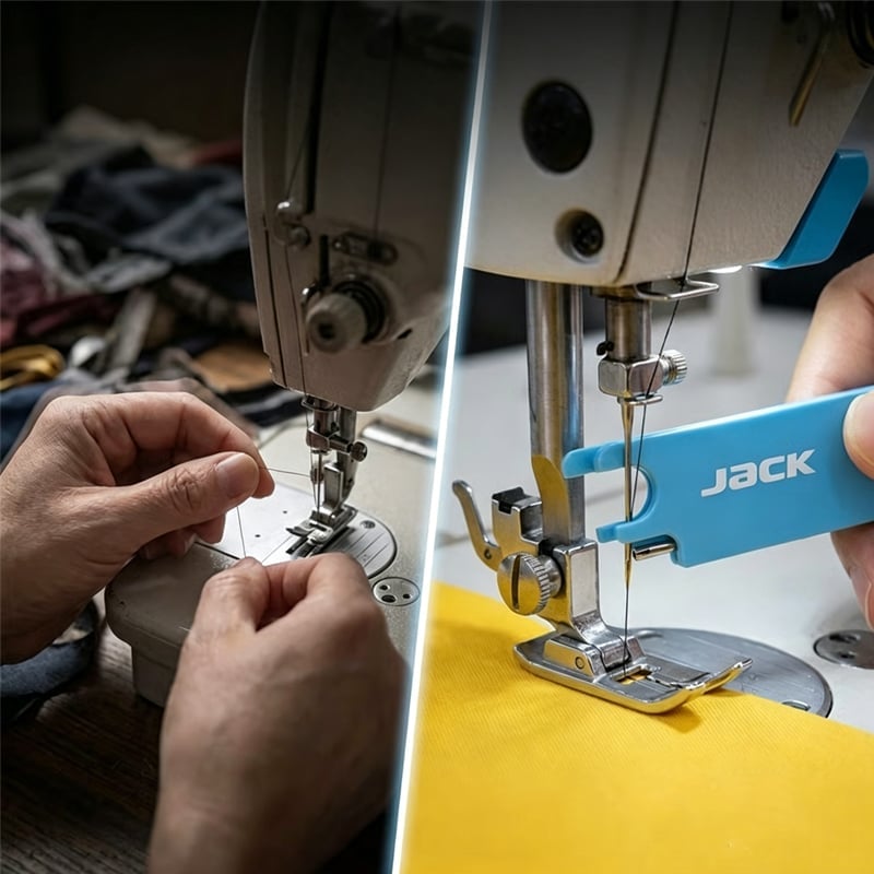 🧵 Enfile-aiguille et outil de couture 4-en-1 : loupe, découseur et support magnétique ! 🔍