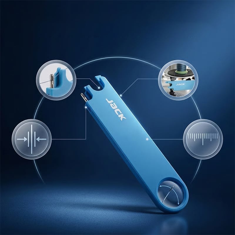 🧵 Enfile-aiguille et outil de couture 4-en-1 : loupe, découseur et support magnétique ! 🔍