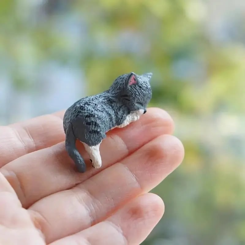 🎁Dernier jour ! 49 % de réduction !🐱Mini figurines de chats de bureau – Lot de 5 adorables chatons de dessin animé