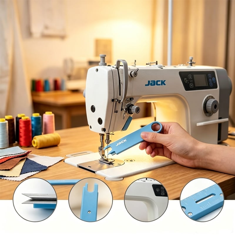 🧵 Enfile-aiguille et outil de couture 4-en-1 : loupe, découseur et support magnétique ! 🔍