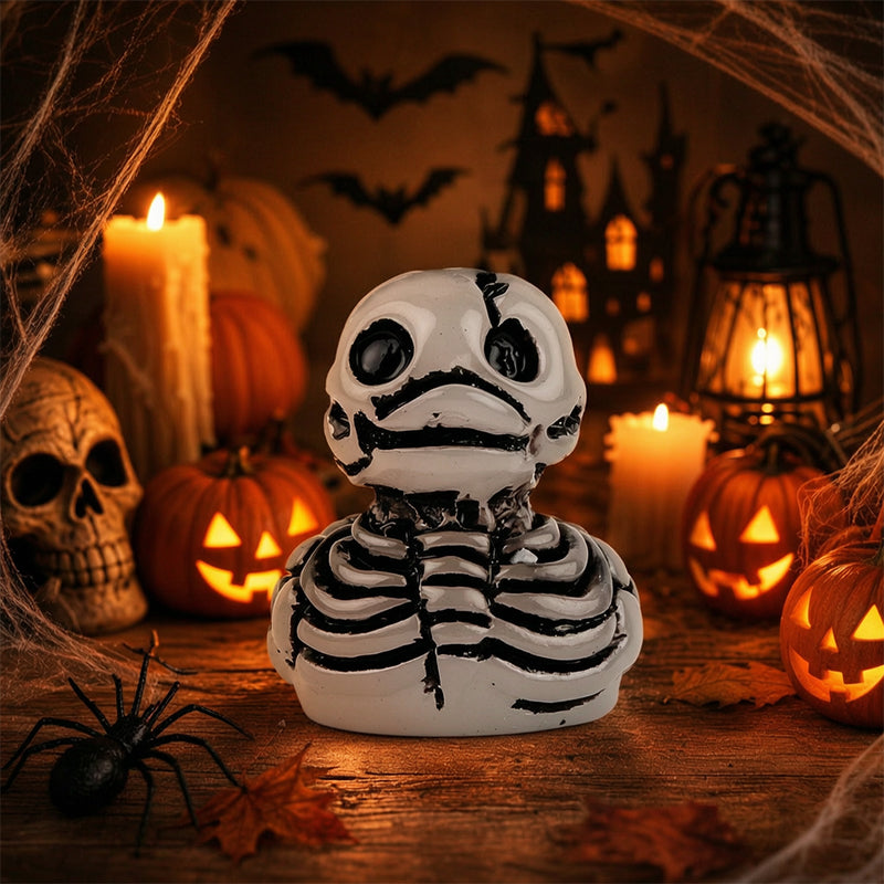🎃🐤 Mini-canards en résine pour Halloween — 12 motifs effrayants, petites décorations de 1 pouce