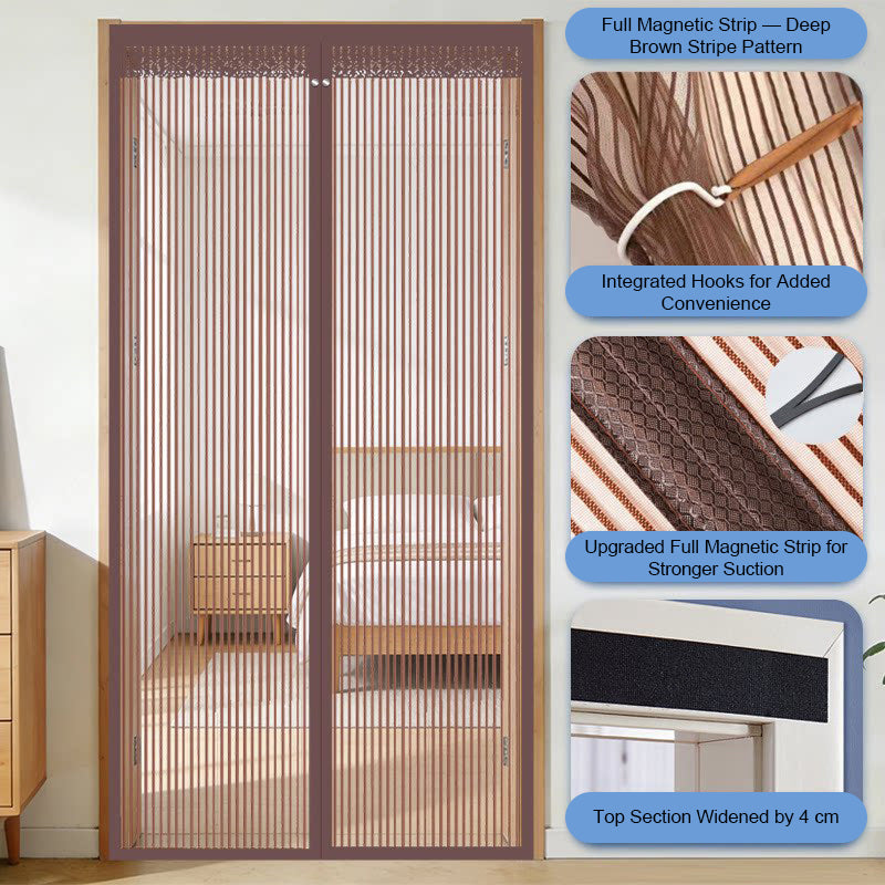 🦟 Éloignez les nuisibles : s'installe en 2 minutes ! Le rideau de porte en filet magnétique ! 🚪 Entrez sans crainte : il se ferme tout seul ! ✨