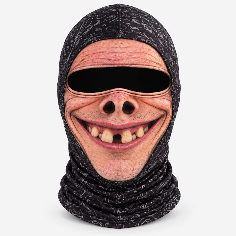 😂🎣 Masque hilarant et très réaliste — Un masque intégral et rigolo, idéal pour le ski, la pêche et la pêche en haute mer