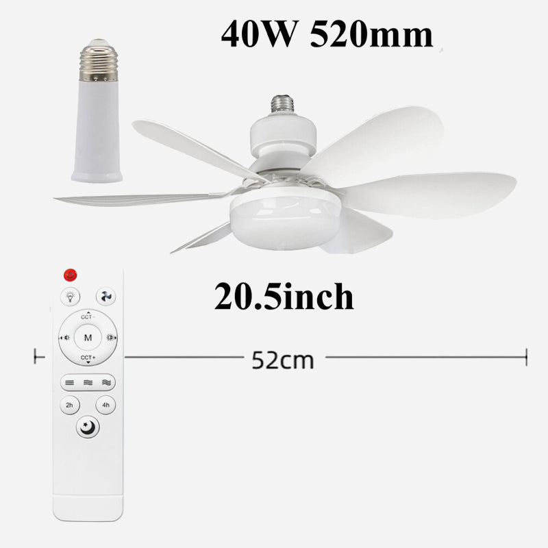💡 Solution « Smart Fan Light » : ventilateur de plafond à LED à intensité variable avec kit de fixation facile à installer ! 🌀
