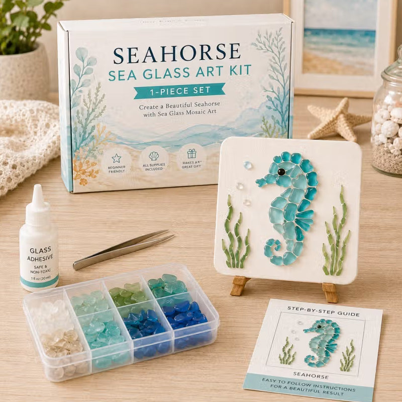🌊✨ Kit de bricolage artistique sur le thème de l'océan – Créez un superbe chef-d'œuvre en mosaïque