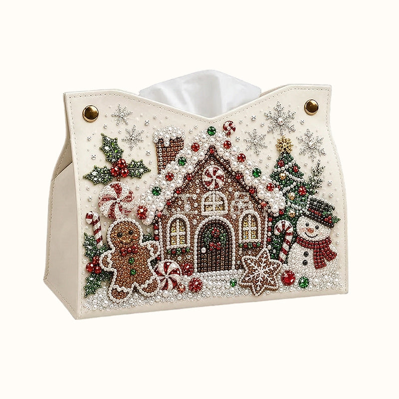 🎄Porte-mouchoirs « Diamond Painting » à réaliser soi-même — Bricolage de Noël double face, motifs festifs et usage quotidien
