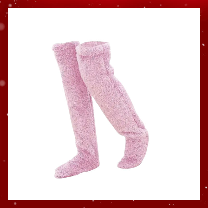 Chaussettes hautes en duvet d'oie pour Noël