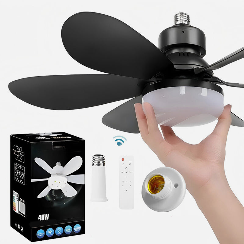 💡 Solution « Smart Fan Light » : ventilateur de plafond à LED à intensité variable avec kit de fixation facile à installer ! 🌀
