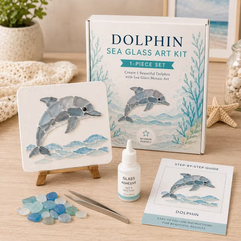 🌊✨ Kit de bricolage artistique sur le thème de l'océan – Créez un superbe chef-d'œuvre en mosaïque