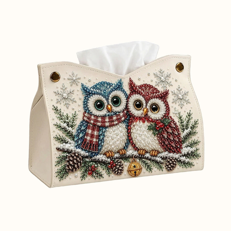 🎄Porte-mouchoirs « Diamond Painting » à réaliser soi-même — Bricolage de Noël double face, motifs festifs et usage quotidien