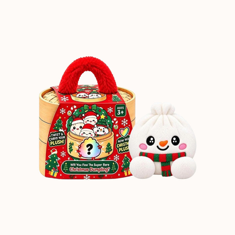 🎄🥟 Peluches Raviolis de Noël – Le cadeau qu'ils déballeront, presseront & montreront à tous