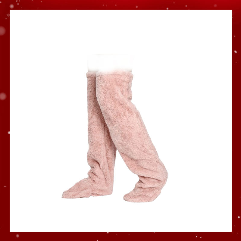 Chaussettes hautes en duvet d'oie pour Noël