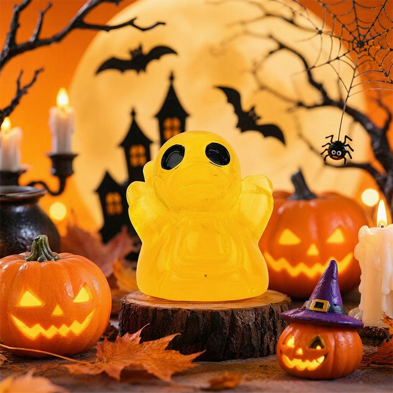 🎃🐤 Mini-canards en résine pour Halloween — 12 motifs effrayants, petites décorations de 1 pouce