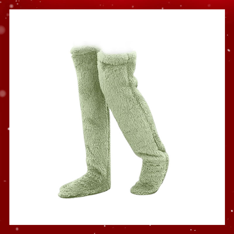 Chaussettes hautes en duvet d'oie pour Noël