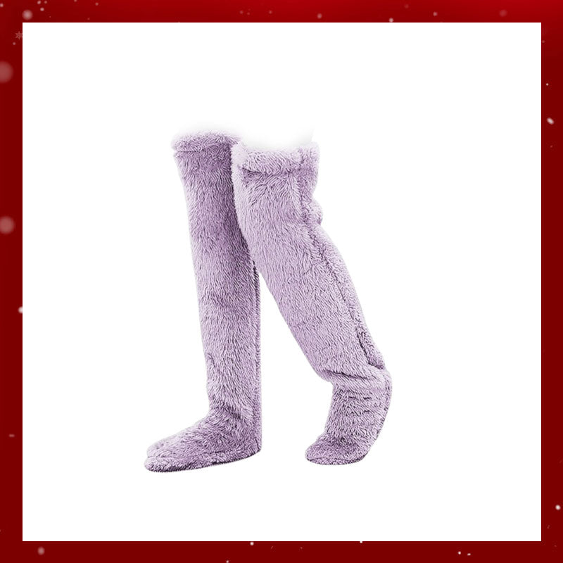 Chaussettes hautes en duvet d'oie pour Noël