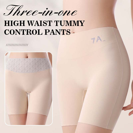 Pantalon trois-en-un à taille haute et effet gainant