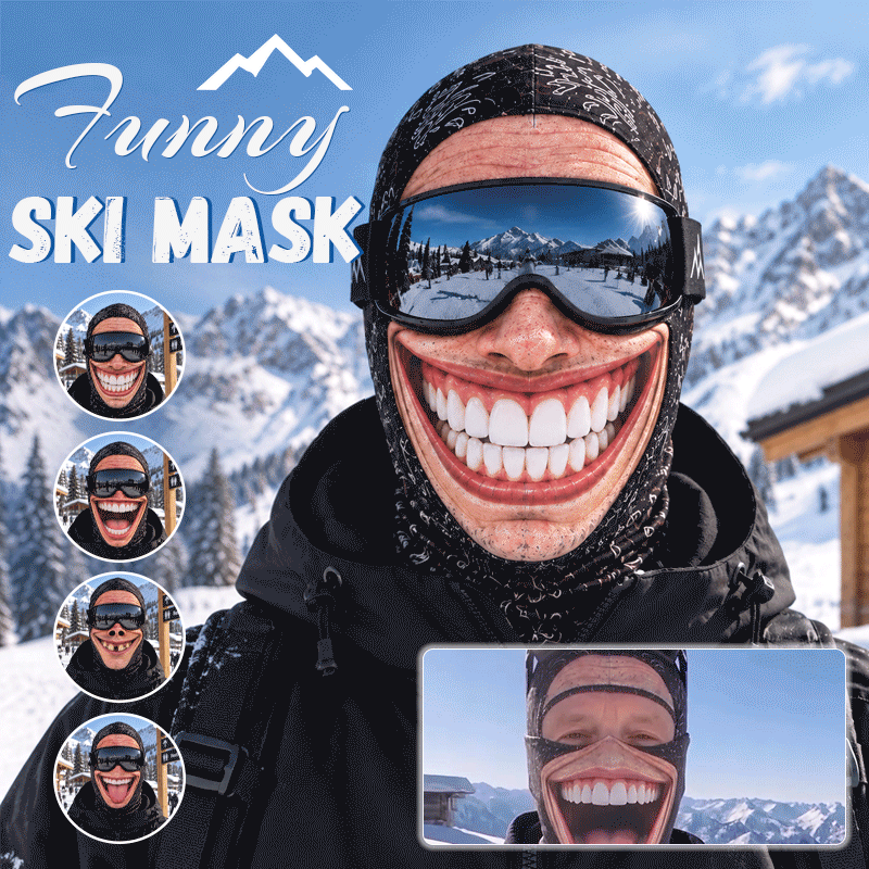 😂🎣 Masque hilarant et très réaliste — Un masque intégral et rigolo, idéal pour le ski, la pêche et la pêche en haute mer