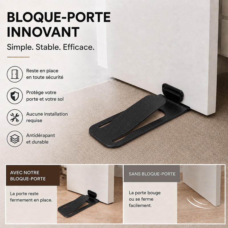 🚪🛡️ Butée de porte multifonctionnelle et discrète — Sécurité des bébés et contrôle quotidien des portes