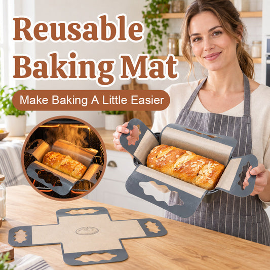 🥖♻️ Tapis de cuisson réutilisable — Feuille en silicone antiadhésive, résistante à la chaleur et facile à nettoyer🍞