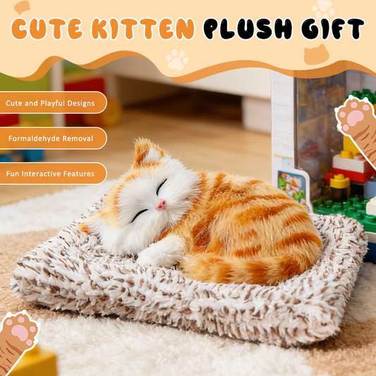 Adorable chat en peluche qui purifie l'air🐱