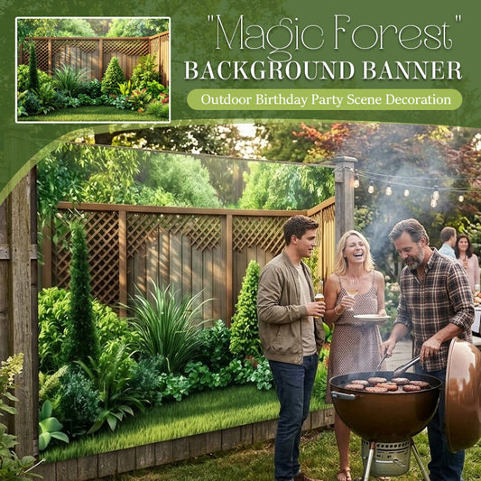 🌲 Transformez votre jardin en une forêt enchantée : une seule banderole, une beauté infinie ! ✨🌸