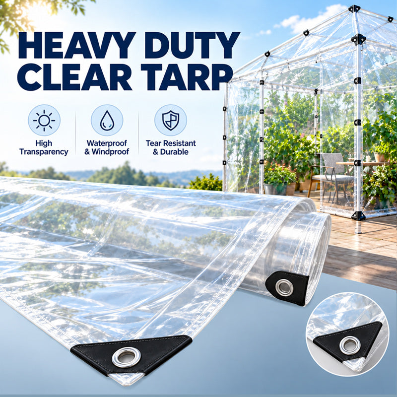 🌧️☀️ Bâche imperméable transparente — Des espaces extérieurs lumineux et protégés