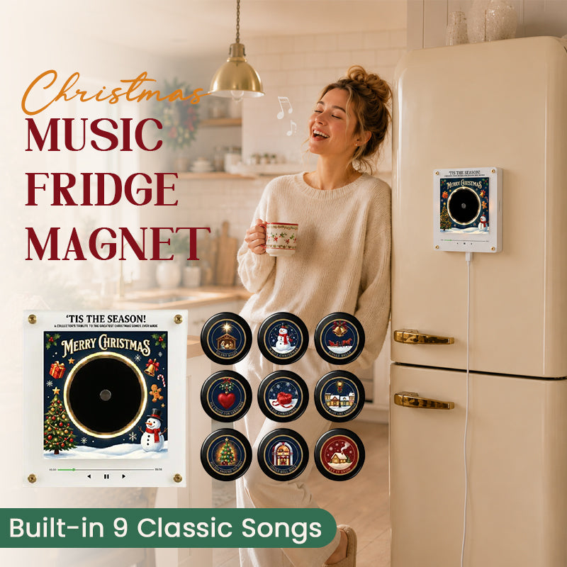 🎄 Aimant de réfrigérateur interactif avec musique de Noël : il joue 9 chansons classiques pour une décoration festive dans votre cuisine ! 🎵✨