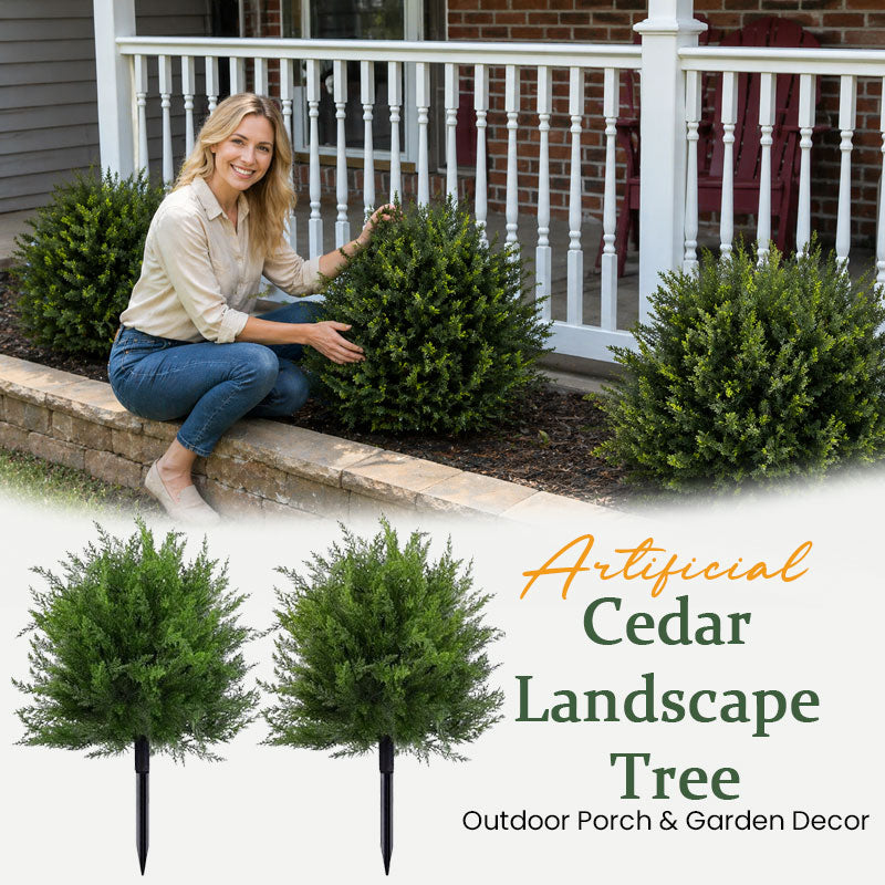 🌿Arbre d'ornement en cèdre synthétique – Décoration d'extérieur pour porches et jardins