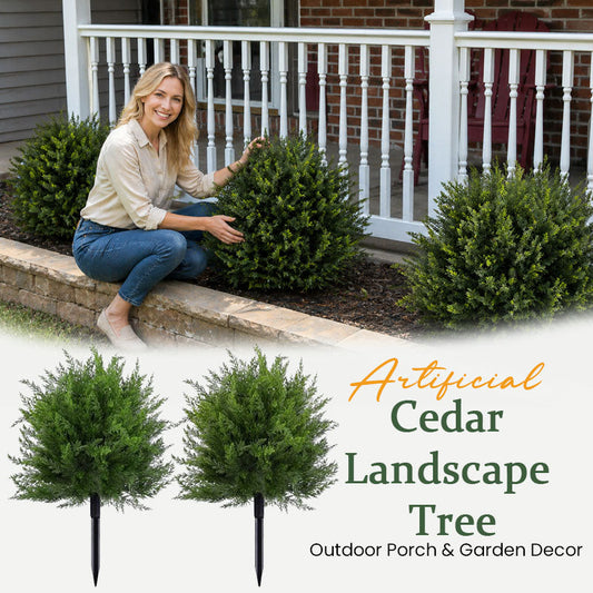 🌿Arbre d'ornement en cèdre synthétique – Décoration d'extérieur pour porches et jardins
