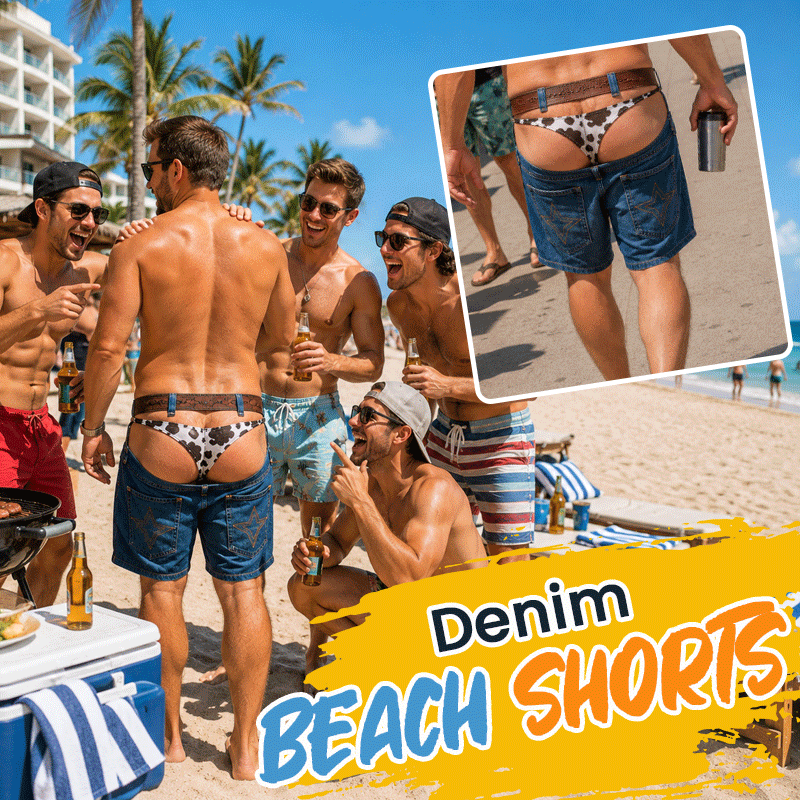 🏖️🤠 Du faux denim ? Du vrai plaisir — Shorts de bain fantaisie