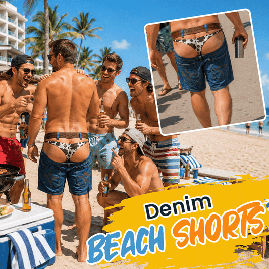 🏖️🤠 Du faux denim ? Du vrai plaisir — Shorts de bain fantaisie