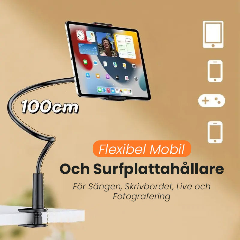 📱 Support flexible pour mobile et tablette – Pour lit, bureau, live et photographi