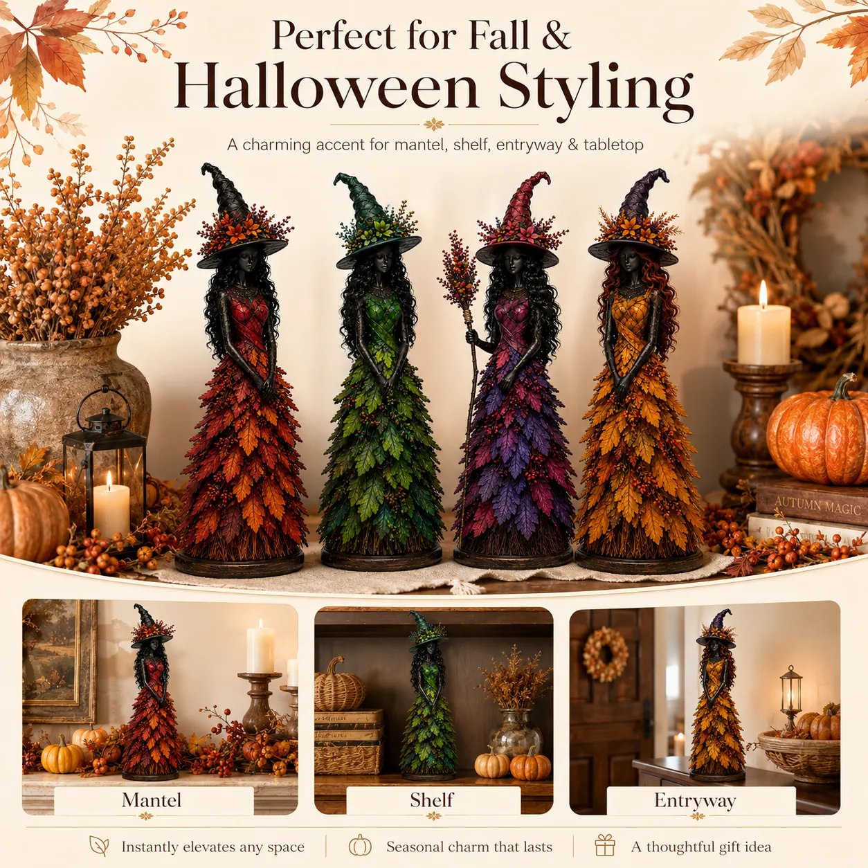 🧙‍♀️Apportez une touche de magie automnale et fantaisiste à votre intérieur ! 🍂