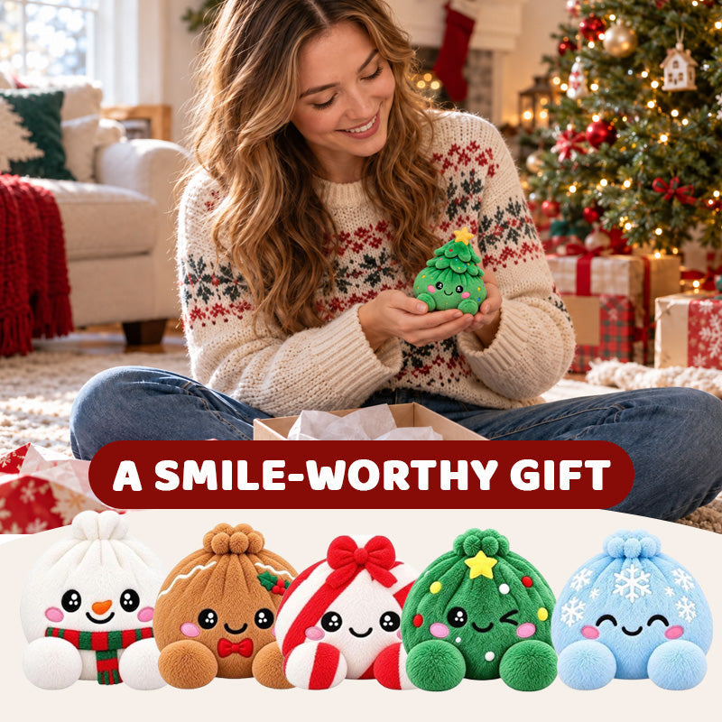 🎄🥟 Peluches Raviolis de Noël – Le cadeau qu'ils déballeront, presseront & montreront à tous