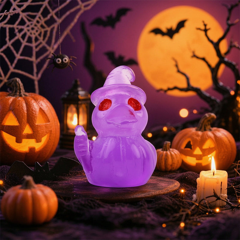 🎃🐤 Mini-canards en résine pour Halloween — 12 motifs effrayants, petites décorations de 1 pouce