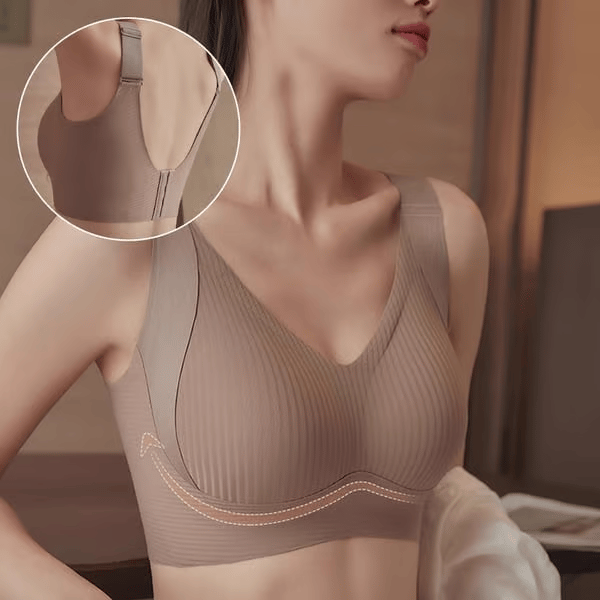 🎁✨Ensemble 3 pièces récemment amélioré🔥 Soutien-gorge push-up sans armatures ultra-soutenant👍 Dites adieu aux seins tombants