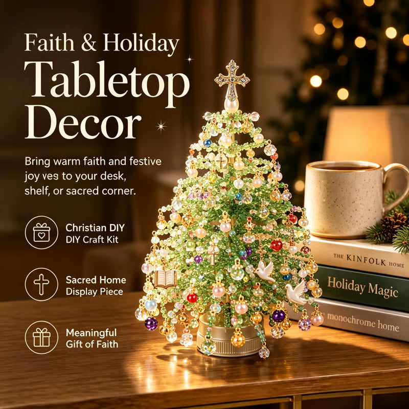 🎄✨ Kit de bricolage pour sapin de Noël en perles – 🎅 Créez votre propre décoration de Noël étincelante