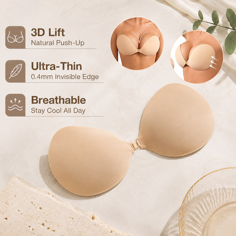 💖 Cache-tétons push-up en silicone 3D : des cache-tétons qui rehaussent la poitrine en toute discrétion ! ✨